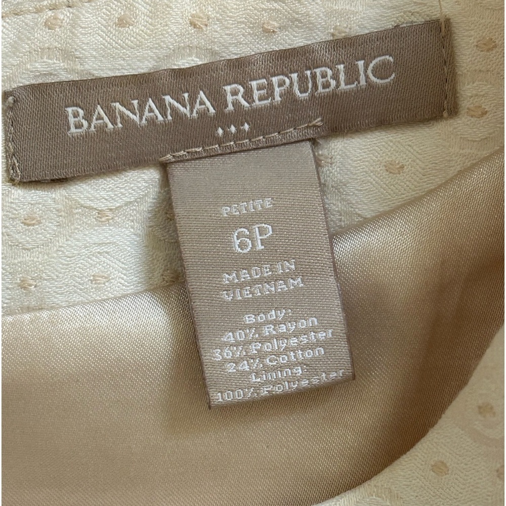 Banana Republic Ivory Dress 6P - Picture 3 of 11